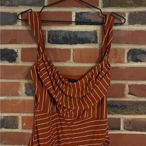 ASOS Rust Striped Dress